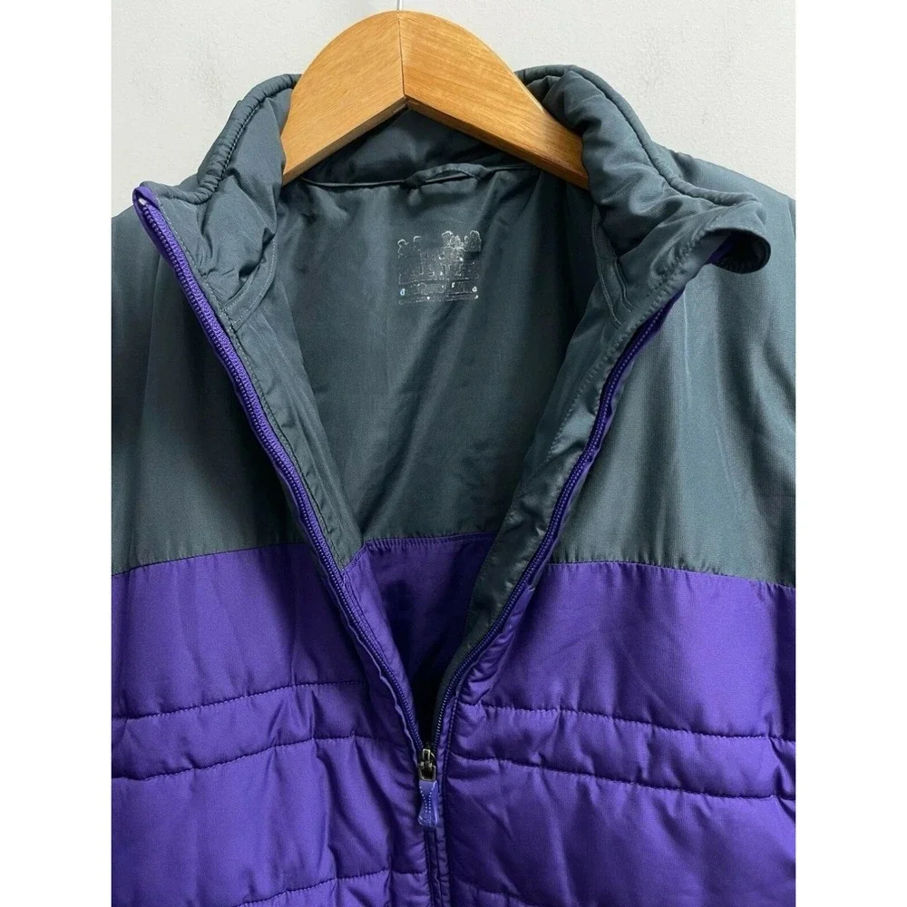 Under Armour‎ Girls Youth L/XL Puffer Jacket Purple/Grey Logo Back